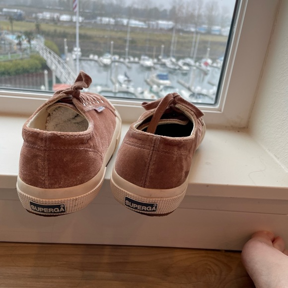 Superga women’s sneaker, pink crushed velvet, size 8.5. Price is firm. - Picture 6 of 7